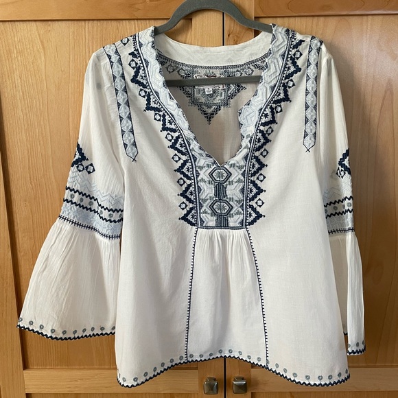 Johnny Was Tops - Johnny Was Workshop linen blouse